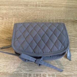 Vera Bradley Women's Make up case travel Microfiber - Carbon Gray